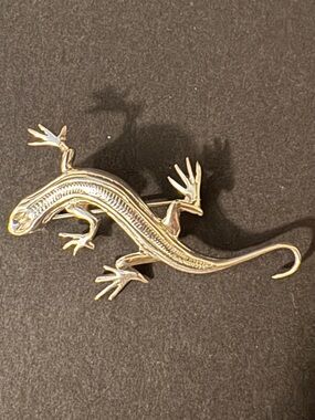 Taxco Sterling Silver Lizard Geko Reptile Pin